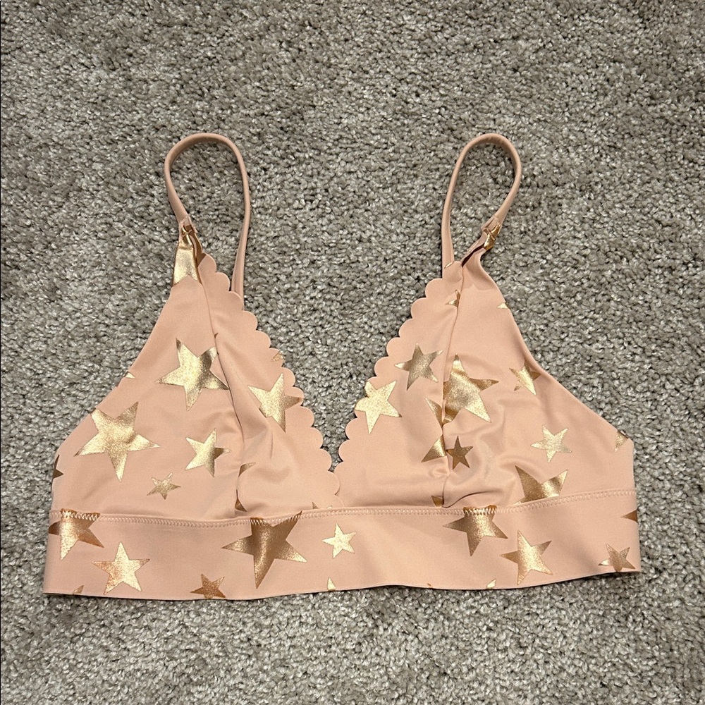 PINK Victoria's Secret Gold Star Bra